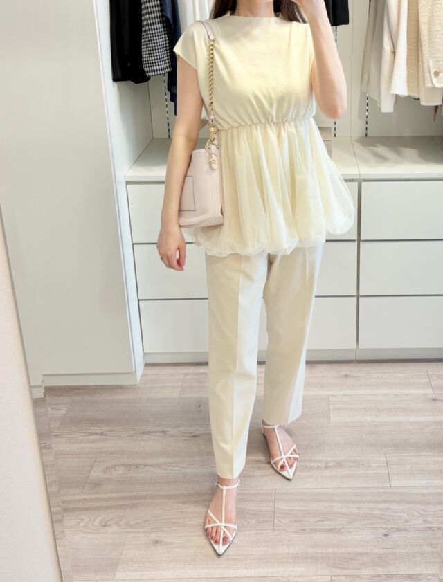 20年　YOKOCHAN Tweed Balloon Dress チェック柄 YOKO CHAN】ヨーコ・チャン「Tweed Balloon Dress（ツイード