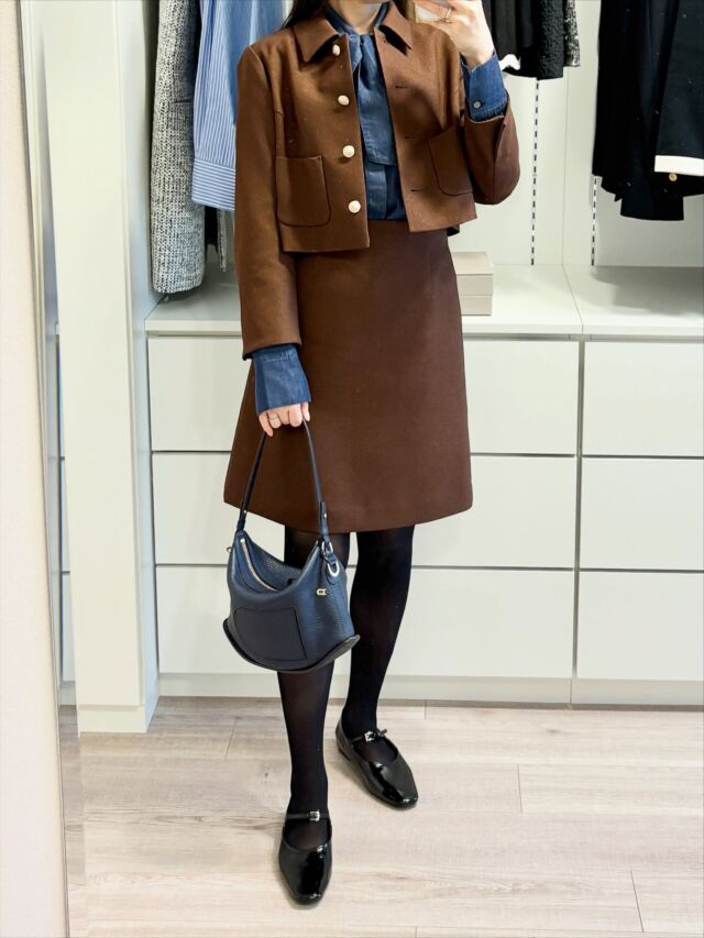 YOKO CHAN】ヨーコ・チャン「Tweed Balloon Dress（ツイードバルーン